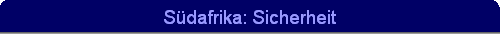 S�dafrika: Sicherheit