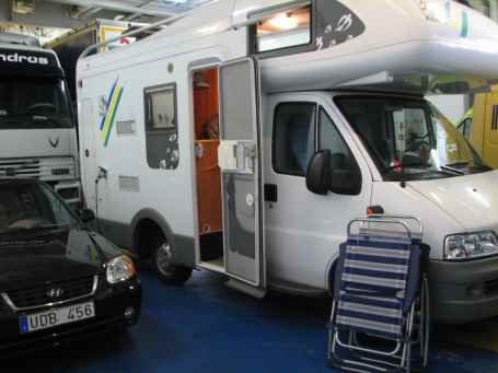 Camping an Bord der F�hre