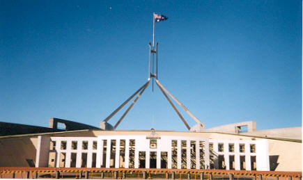 Das Parliamaent House in Canberra