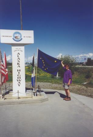 Elke am Ende des Alaska Highways Elke am Ende des Alaska Highways