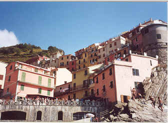 Die bunten H�user von Manarola