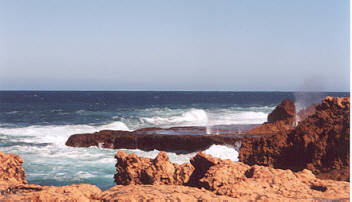 Die K�ste bei den Blowholes