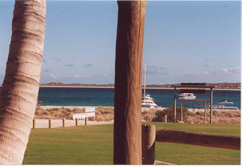 Blick von unserer Terasse im Ningaloo Reef Resort