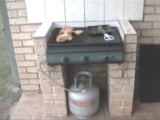 Grillen macht auch in Australien Spa�