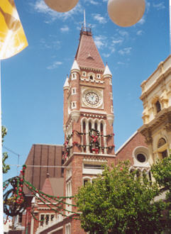 Weihnachtsdekoration in Perth