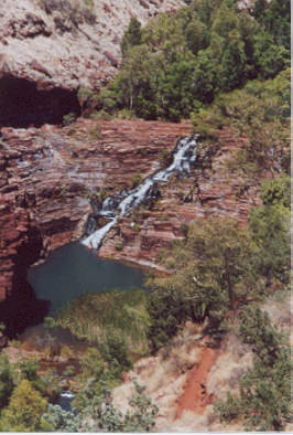 Ein traumhafter Platz zum Baden - die Fortescue Falls